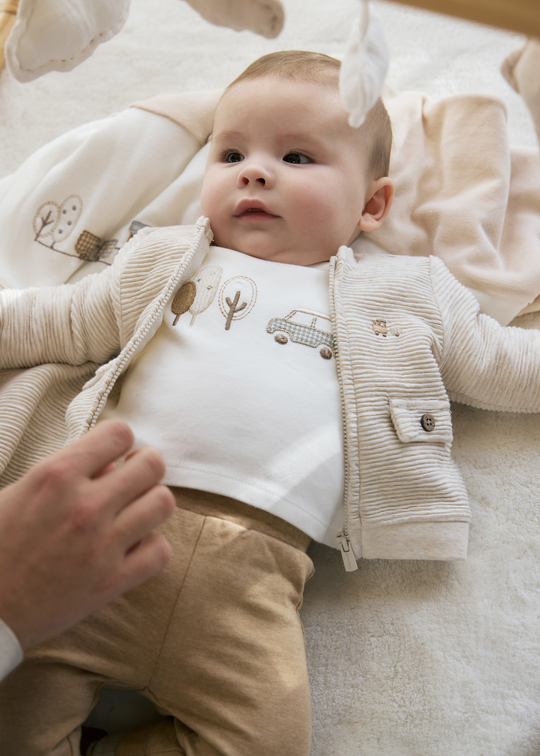3 Piece Tracksuit Beige with Brown 2622 Mayoral