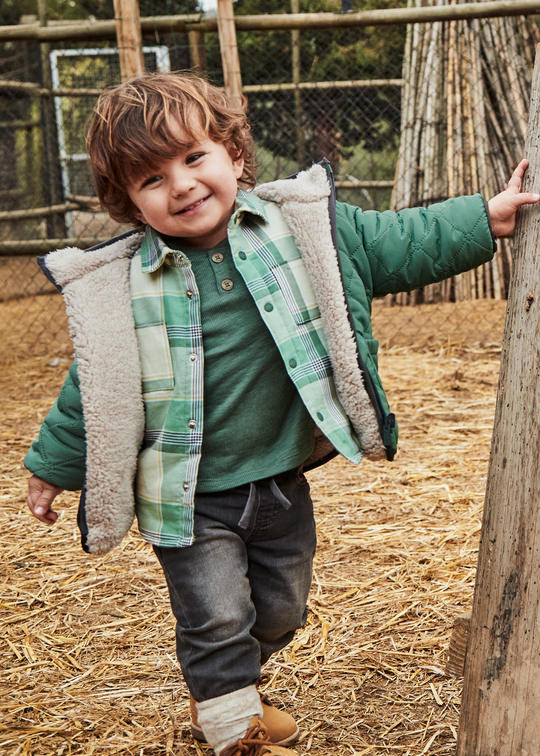Green Reversible Jacket Fas 2422 Mayoral