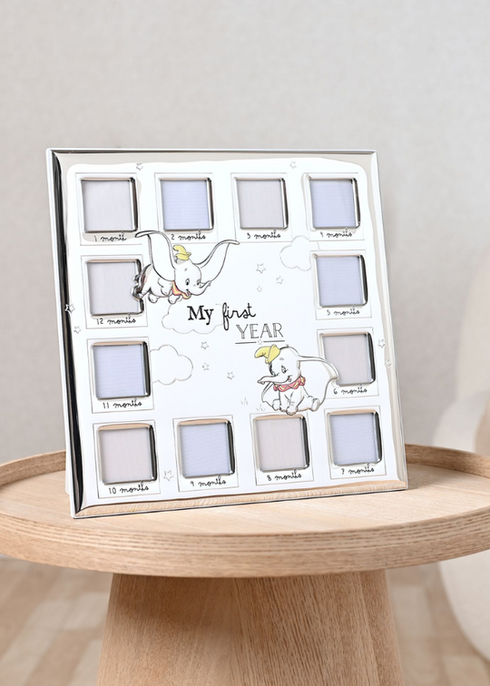 Silver Photo Frame Dumbo My first Year DI2209 Disney