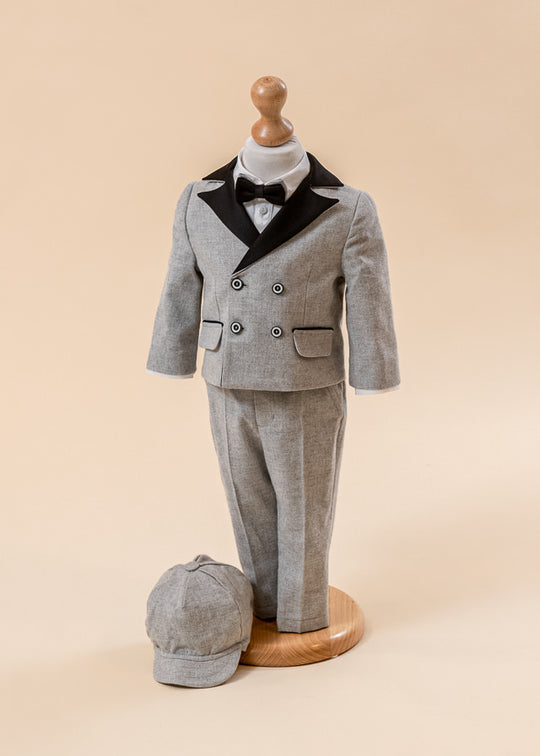 Gray Julian Costume With Black Satin Collar AnneBebe