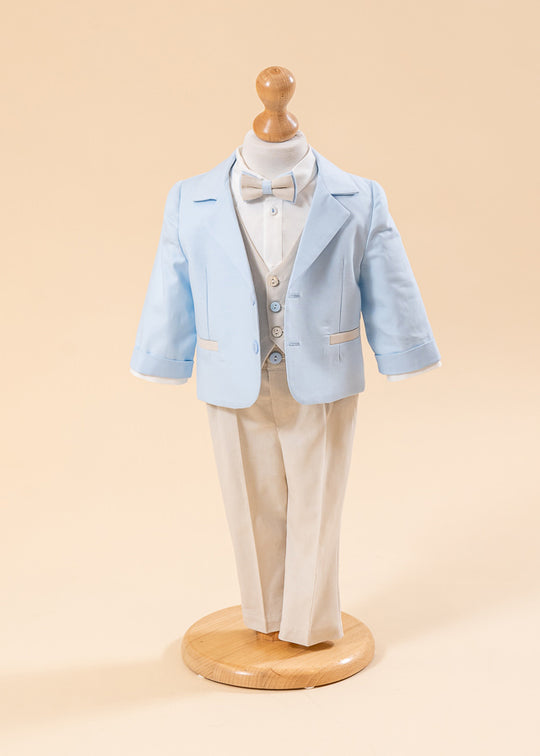 Nataniel Costume Bleo Jacket Pants And Vest Beige AnneBebe