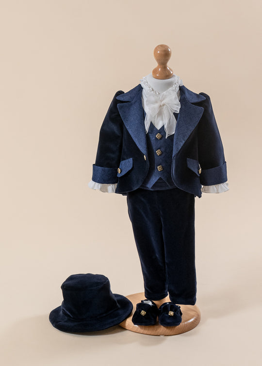 Costum Elegant Francisc Bleumarin Model Frac AnneBebe
