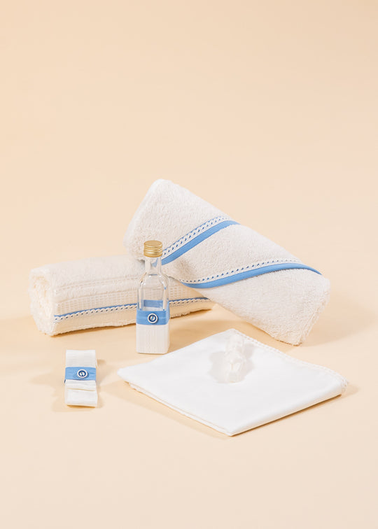 Sebastian Cream Lace Blue Claws Suit AnneBebe