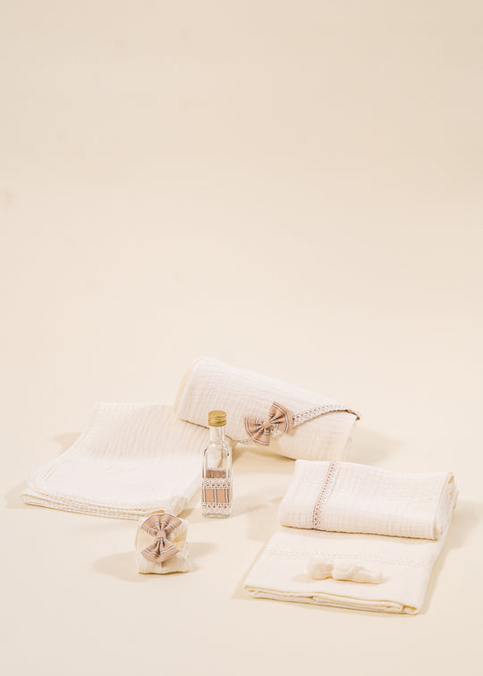 Trusou Dan Muselina Crem Funde Capucino Dungi Crem AnneBebe