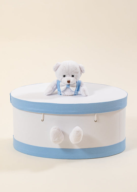 Boys Baptism Chest Robert Round White Bear On Lid AnneBebe