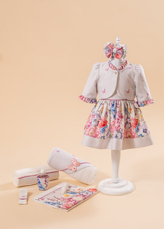 Josephine 2 Piece Baptism Set Dress and Personalized Trouser AnneBebe