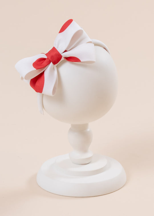 Cordeluta Aria White & Red Polka Dot Bow AnneBebe