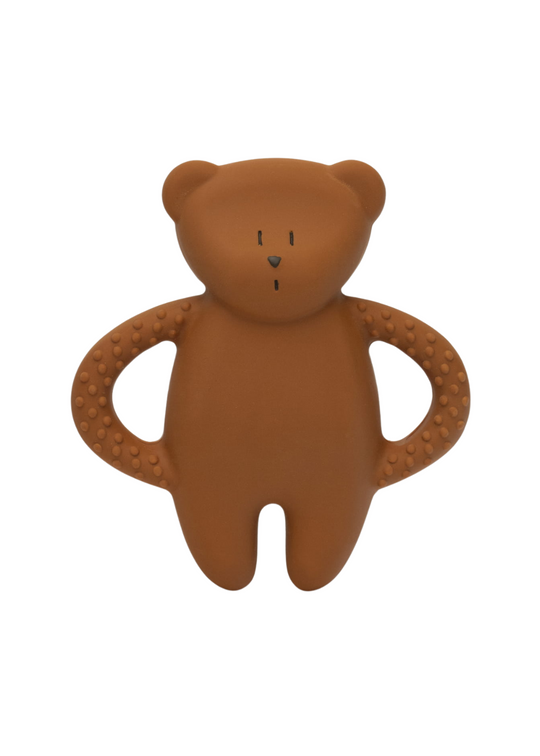 Jucarie Dentitie Ursulet Latex Natural Pur Natural Bear Caramel Moonie