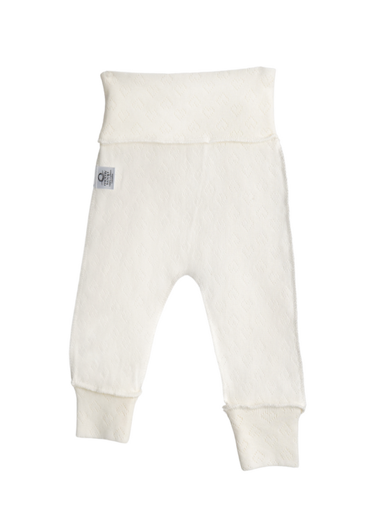 Штани для новонароджених Кремові бавовняні кремові просочені ланоліном MOM-55 Momykeep