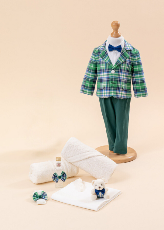 Razvan Christening Set 2 Pieces, Suit and Personalized Suit AnneBebe