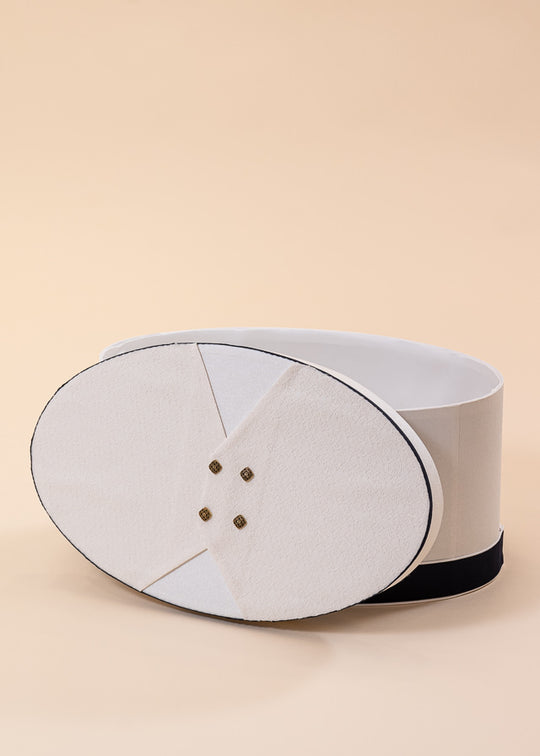 Cufar Oval Crem Print Brocard Crem AnneBebe