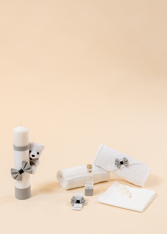 Baptism Set Julian 2 Pieces Candle and Personalized Baptismal Kit AnneBebe