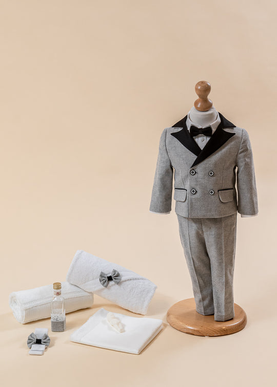 Baptism Set Julian 2 Pieces Costume and Trunk AnneBebe