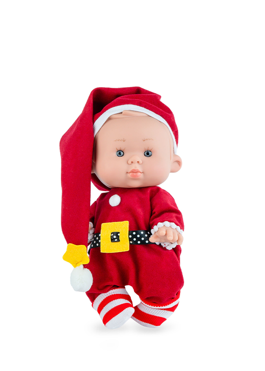 Scented Vinyl Baby Doll Boy With Red Suit 942 Marina & Pau