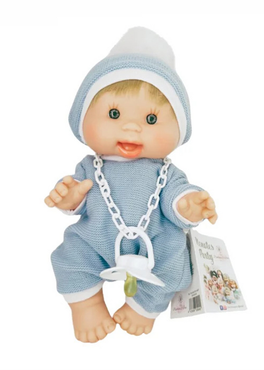 Scented Vinyl Doll Boy With Blue Costume Nenote Party 902 Marina & Pau