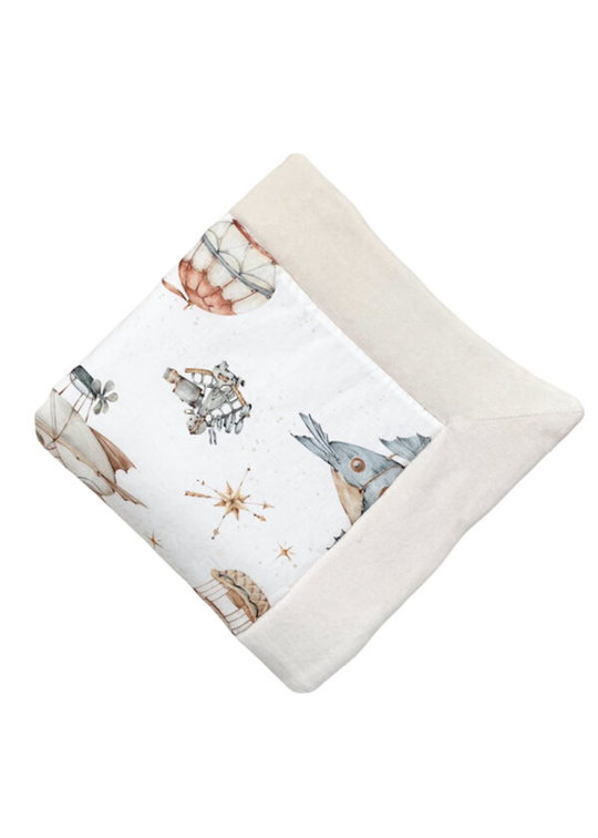 Quilted Blanket 3 In 1 Cream-Beige Flying Rocco 1030-1004 Dada&Rocco