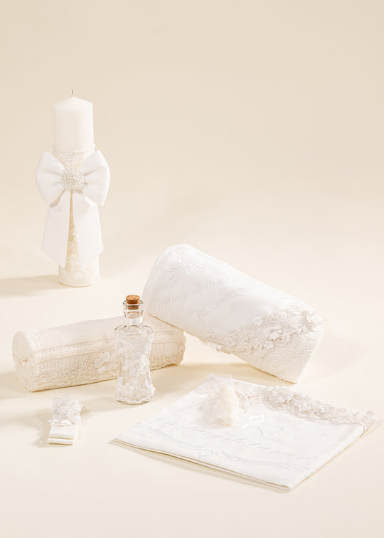 Baptism Set 2 Pieces Alice Candle and Personalized Trunk AnneBebe