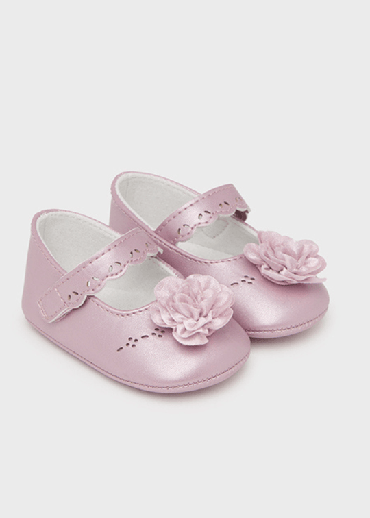 Balerini Violet cu Bareta si Floare 9688 Mayoral