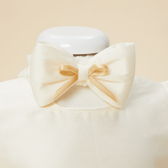 Alexia Пов'язка на голову Кремовий тафтовий бант Cappuccino Baptism Girls AnneBebe