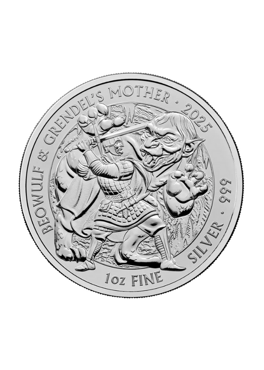 Moneda Argint Beowulf & Grendel Myths and Legends 2025 31.10 gr - 209240