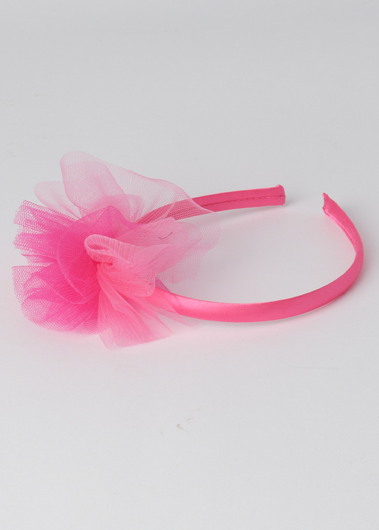 Bentita Roz Cu Pampon Tull Fete 6926 Sarabanda