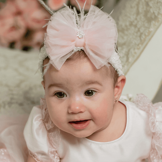 Bentita Funda Tull Roz Cu Fulg Fetite AnneBebe