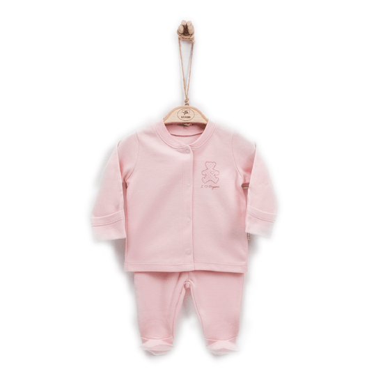 Набір з 2 дитячих блузок і штанців з пінетки Organic Cotton Pink S75691 Кіті Кейт