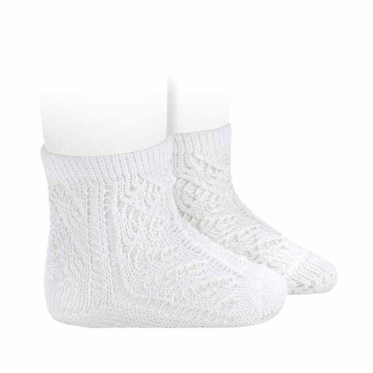 Sosete Albe Scurte Perforate Unisex 3501/4 Condor