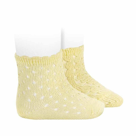 Sosete Bej Scurte Extrafine Cu Margine Ondulata Unisex 3503/4 Condor