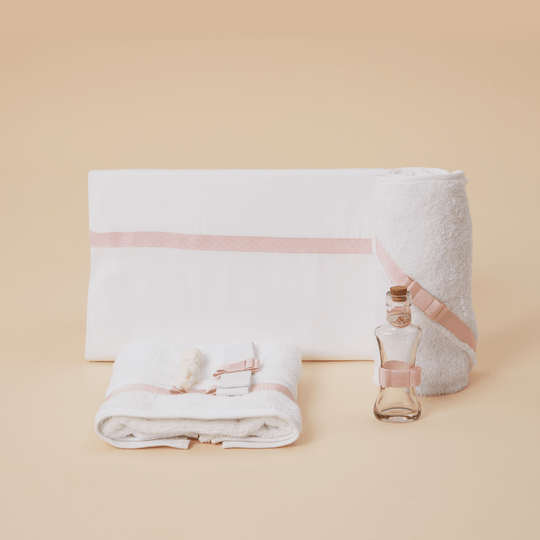 AnneBebe Girls' Cream Trouser With Ruffled Ribbon Pink Christening