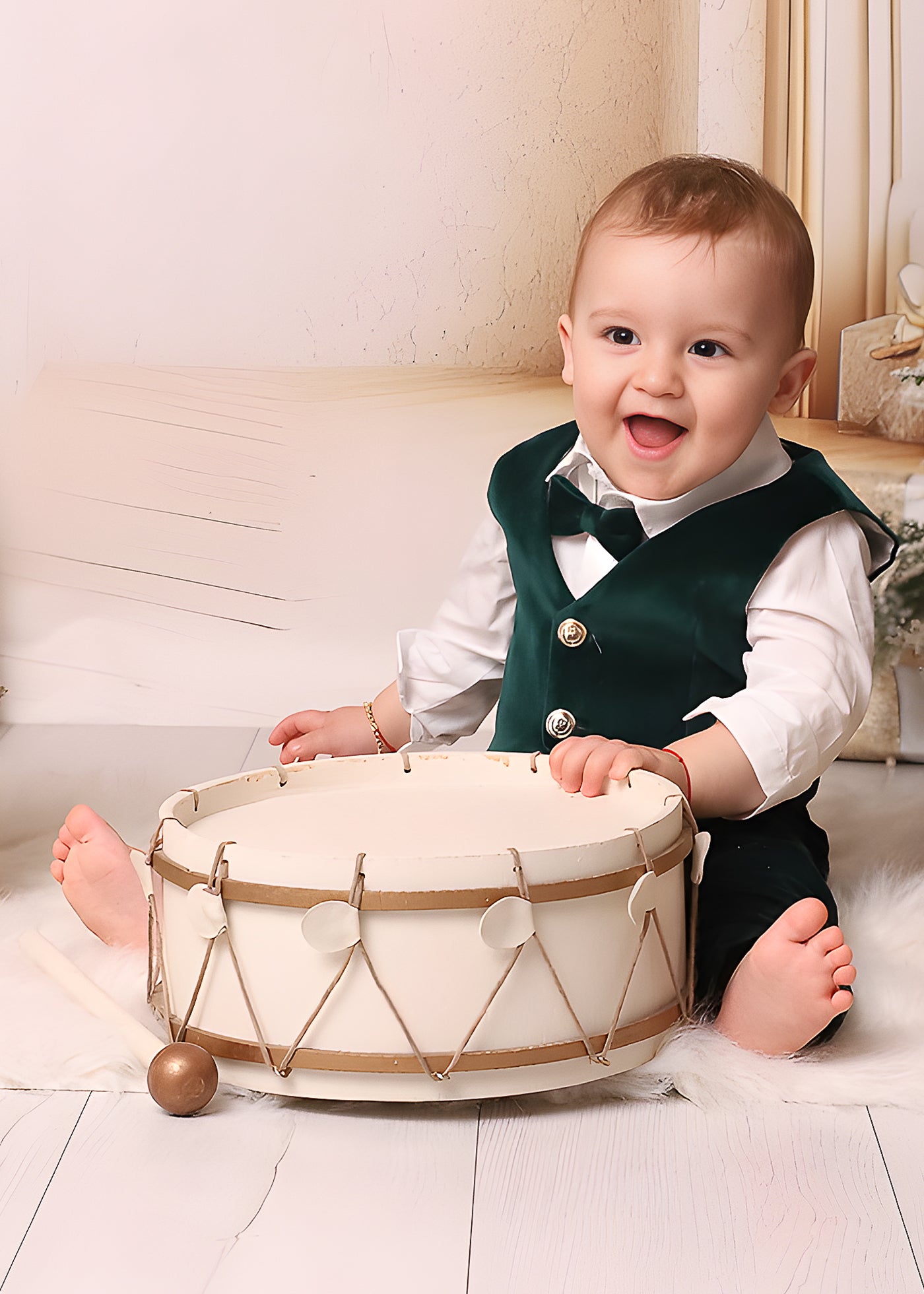 Ayan Green Velvet Costume AnneBebe