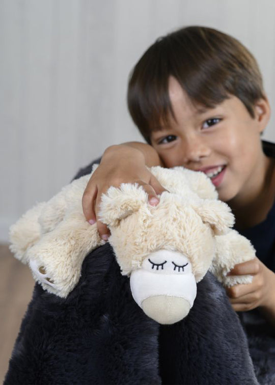 Jucarie Termica Anticolici Ursulet Somnoros Bej 32 cm 01022 Warmies