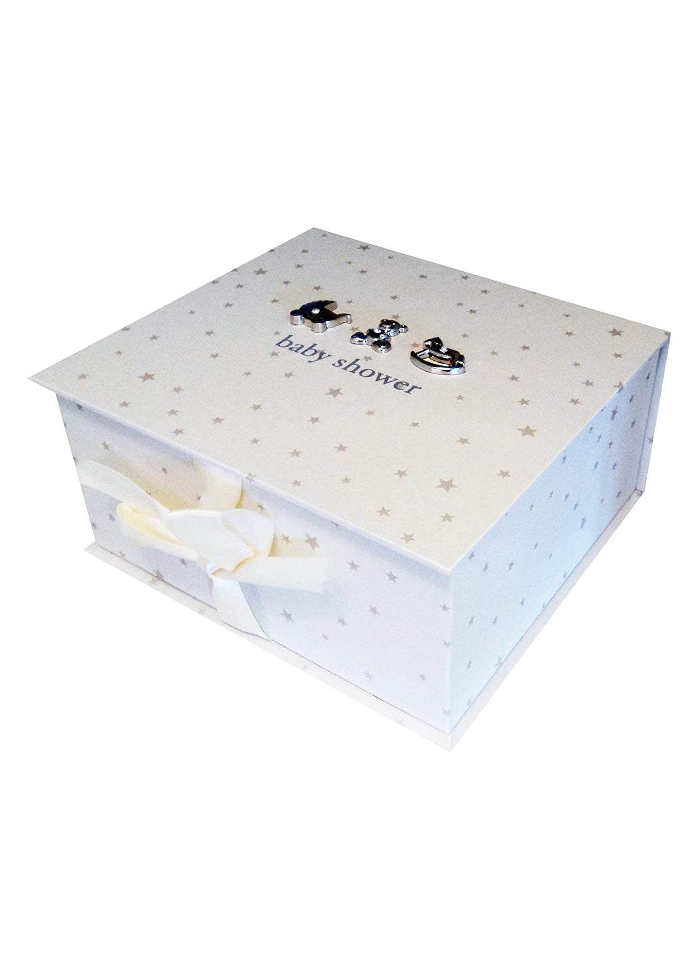 LIPSA POZE Cutie Cadou Crem cu Stele pentru Bay Shower CG1061 Bambino by Juliana