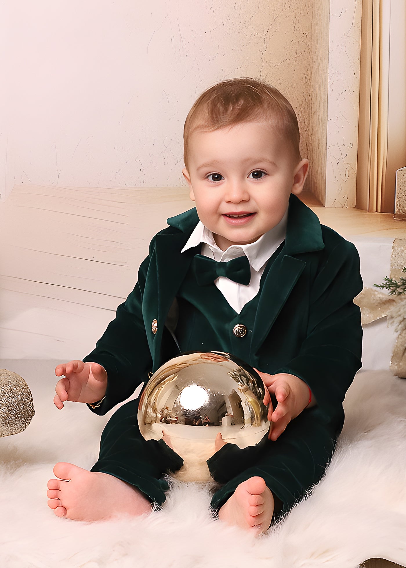 Ayan Green Velvet Costume AnneBebe