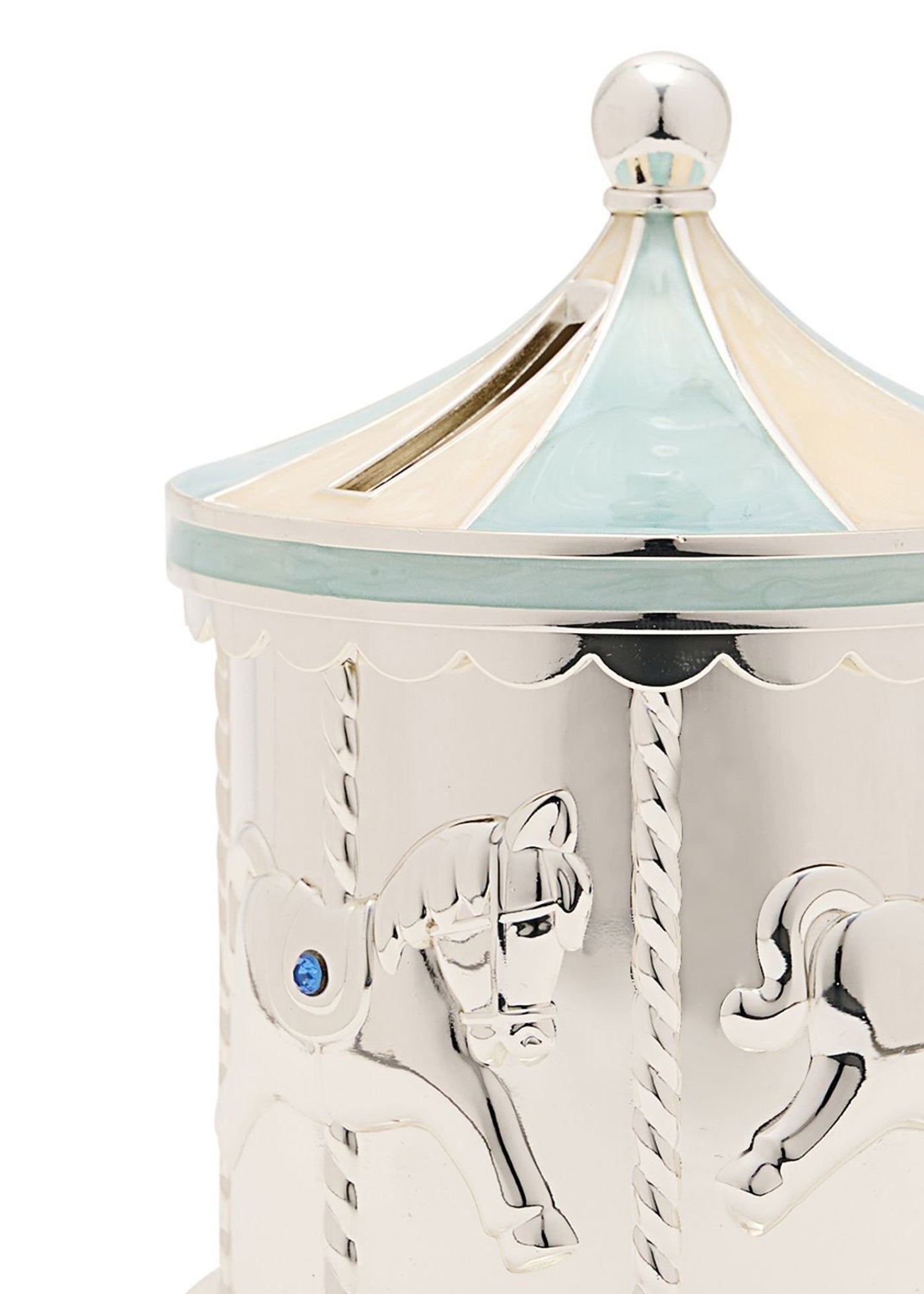 Pusculita Argintata Carusel Bleu CG1920B Bambino By Juliana