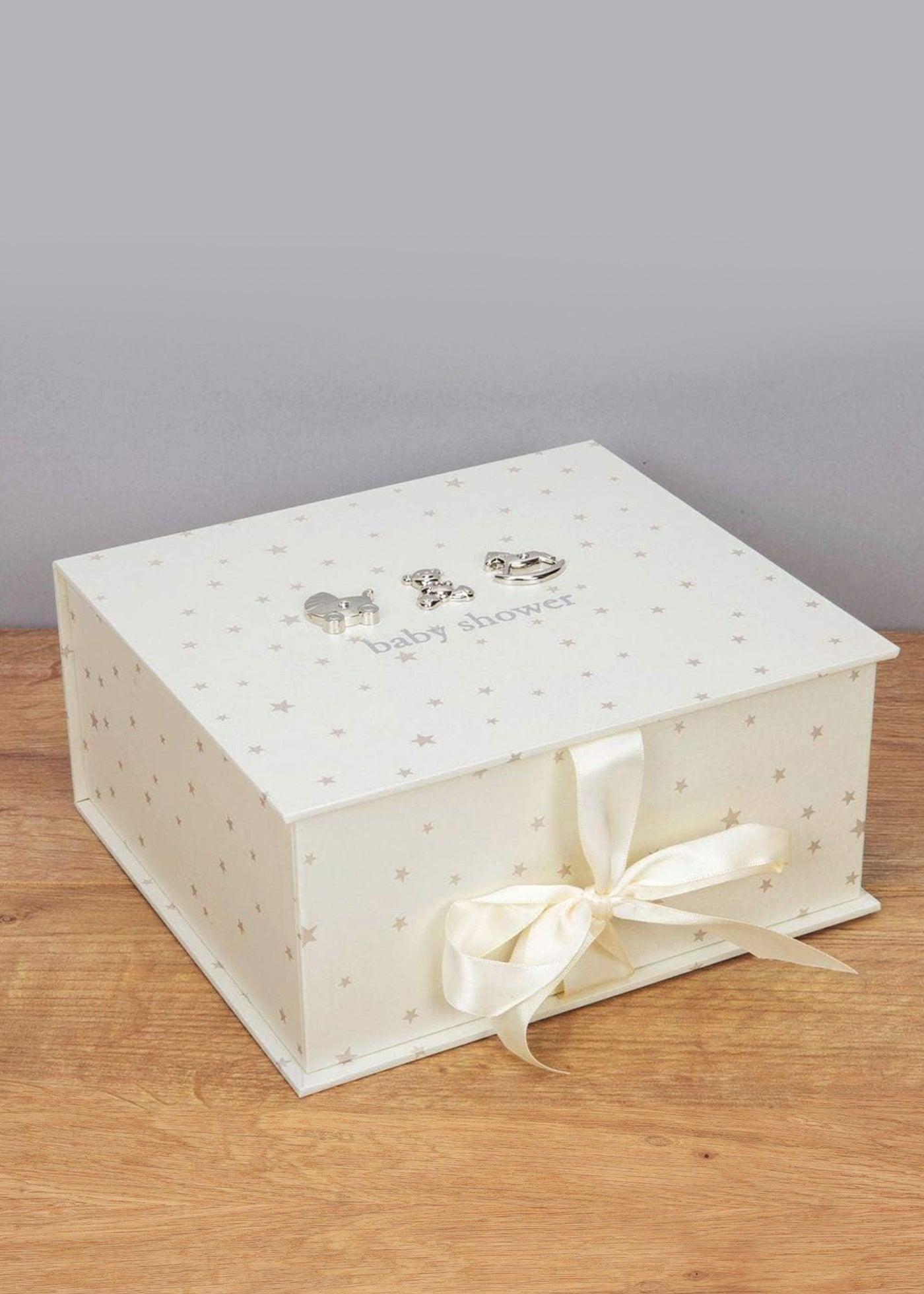 LIPSA POZE Cutie Cadou Crem cu Stele pentru Bay Shower CG1061 Bambino by Juliana