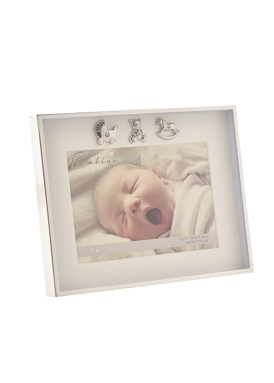 Rama Foto Bebe Cu Detalii Argintate CG1097 Bambino By Juliana