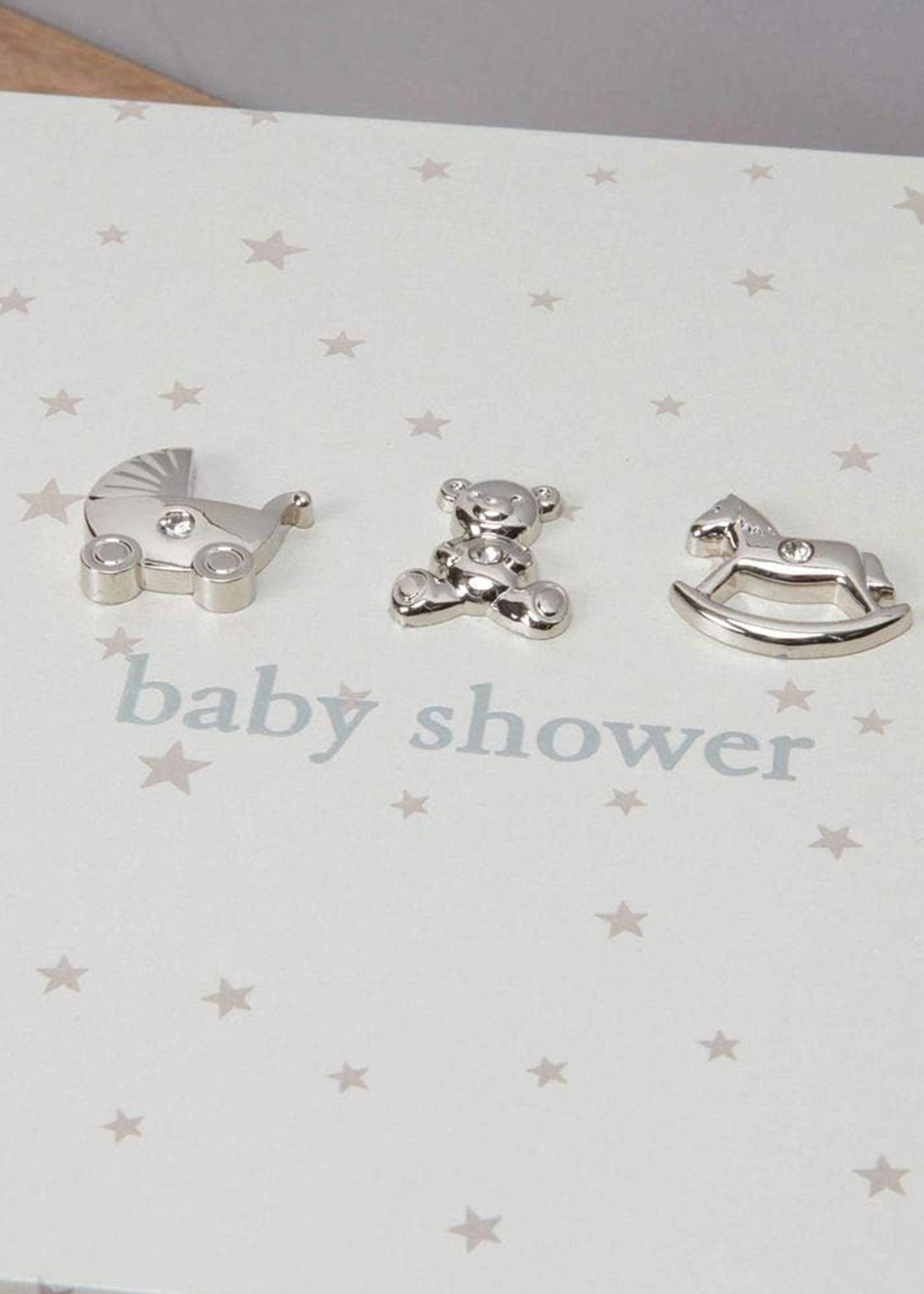 LIPSA POZE Cutie Cadou Crem cu Stele pentru Bay Shower CG1061 Bambino by Juliana