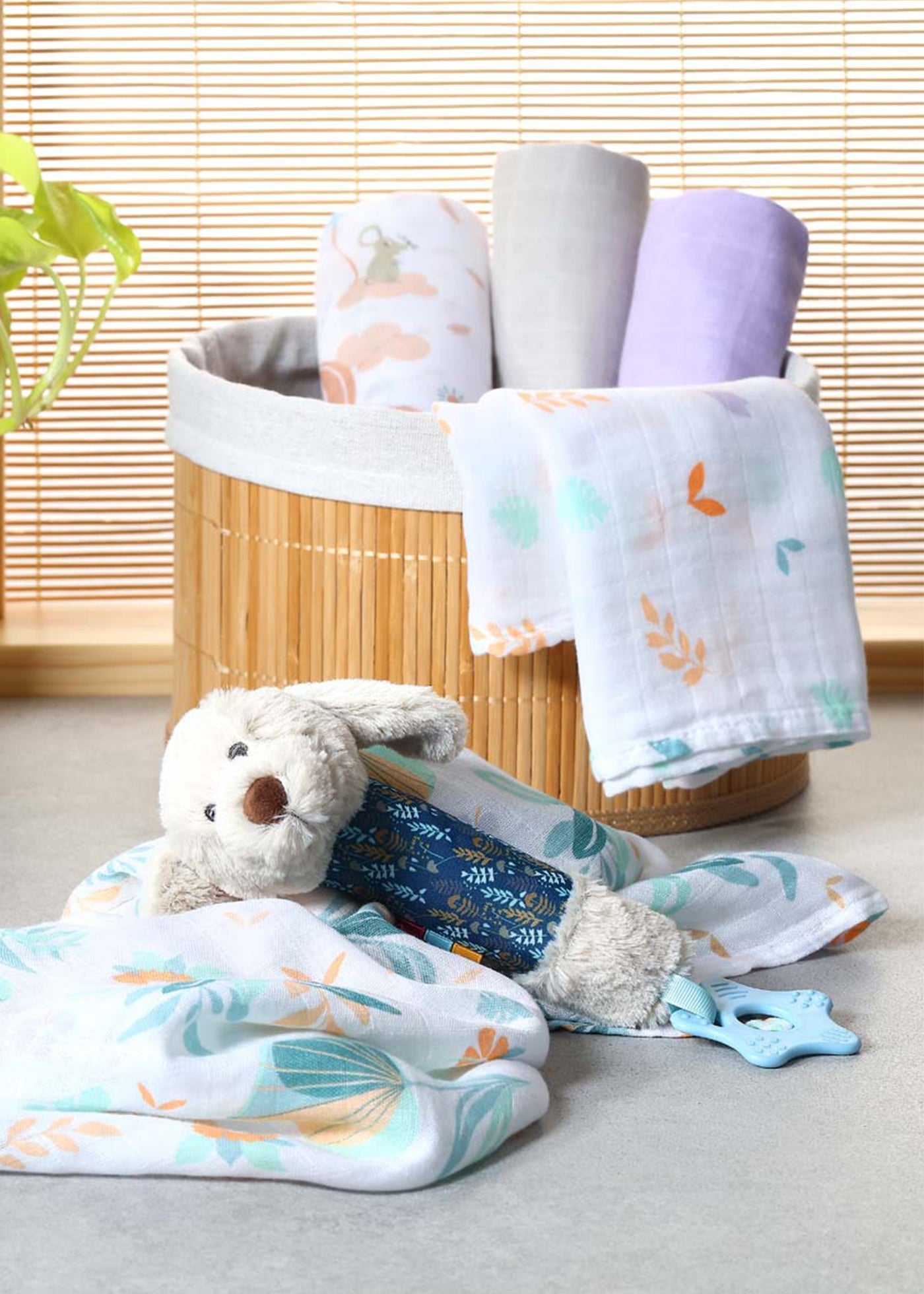 Scutece Din Bambus si Bumbac Set Verde 70X70 cm 397/04 Babyono