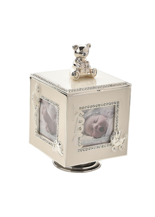 Cutie Muzicala Rotativa Bebelusi Fildes Placata Cu Argint CG1362 Bambino By Juliana