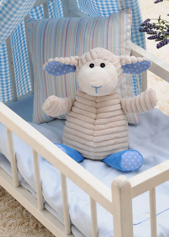 Jucarie Termica Bebelusi Anticolici Mini Oita Crem Cu Bleu 27 Cm 01103 Warmies