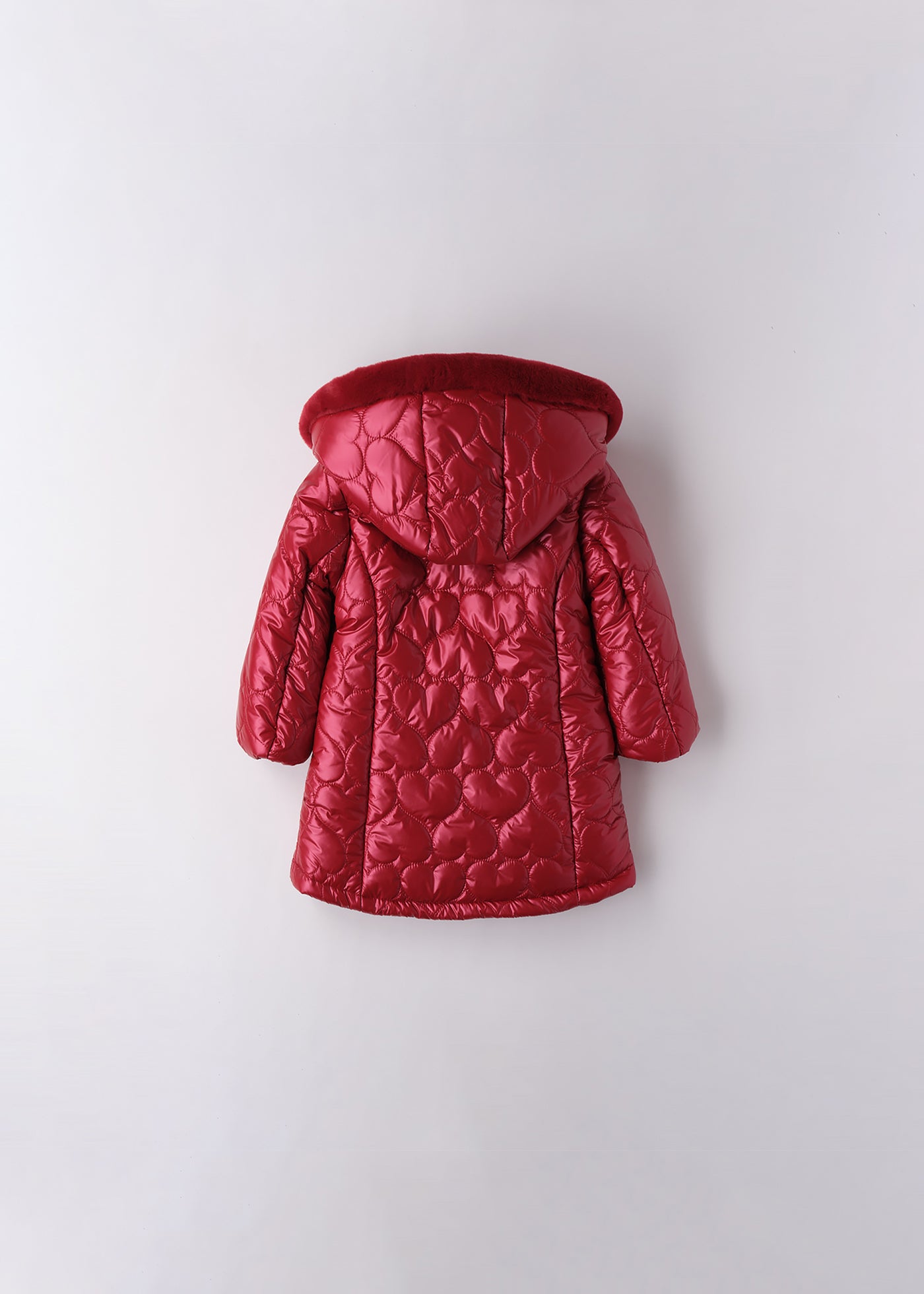 Geaca Fete Din Fas Matlasata Lunga Rosie 0.F377/00 Sarabanda