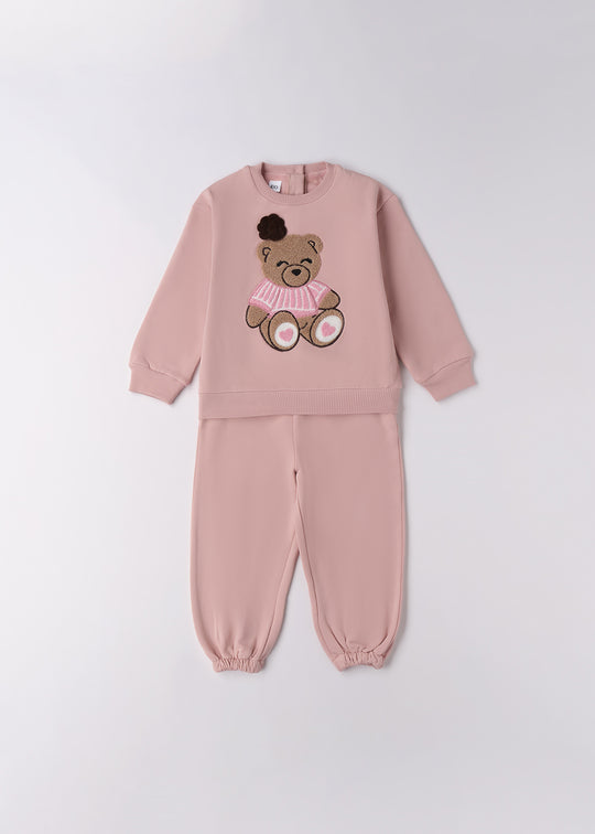 Trening 2 Piese Fete Roz Pudra Cu Urs 4.F345/00 iDO