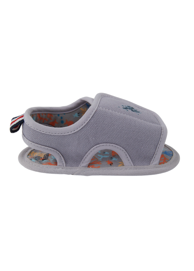 AnneBebe - Sandale Gri cu Inchidere Velcro 1300 Us Polo Assn