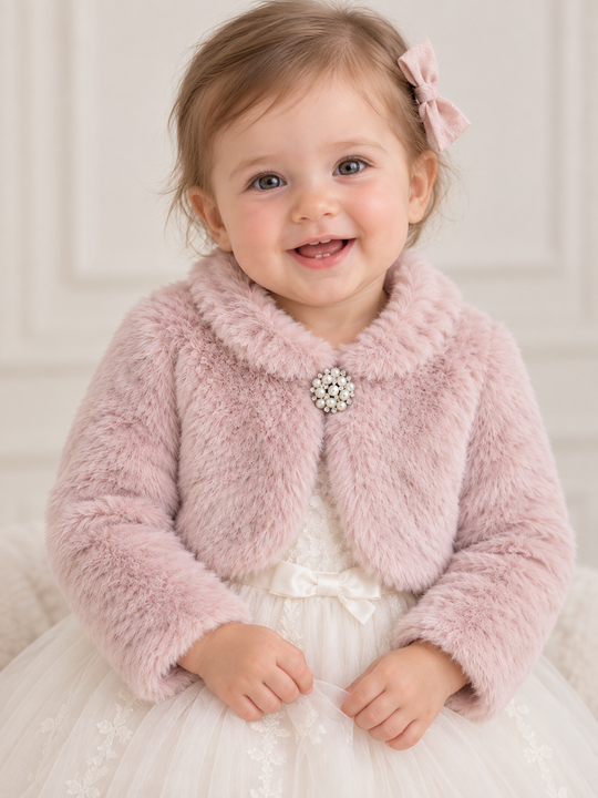 Bolero Elegant Roz pentru Bebeluși AnneBebe