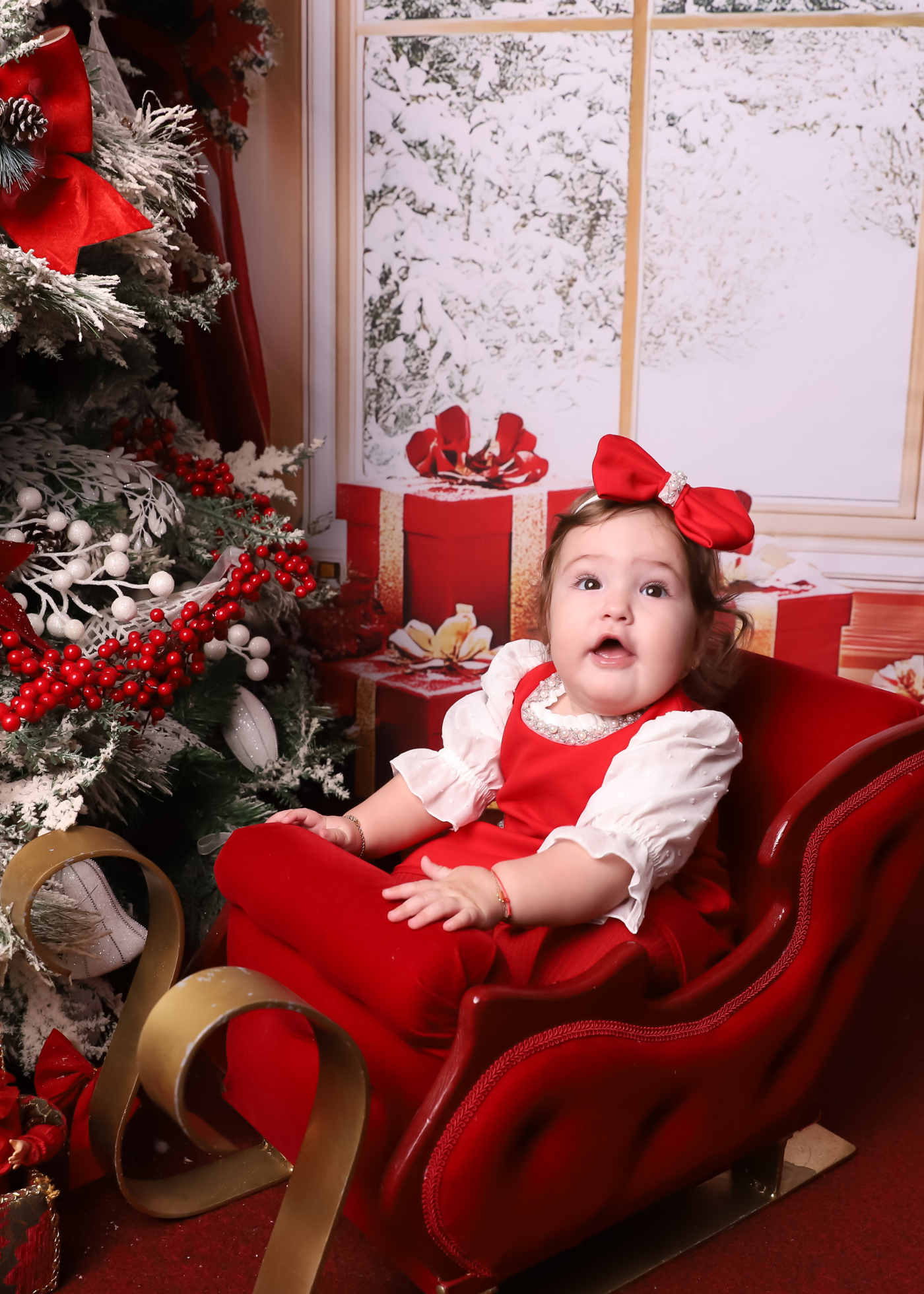 Rochita Rosie Cu Perle La Gat Si Buzunare AnneBebe