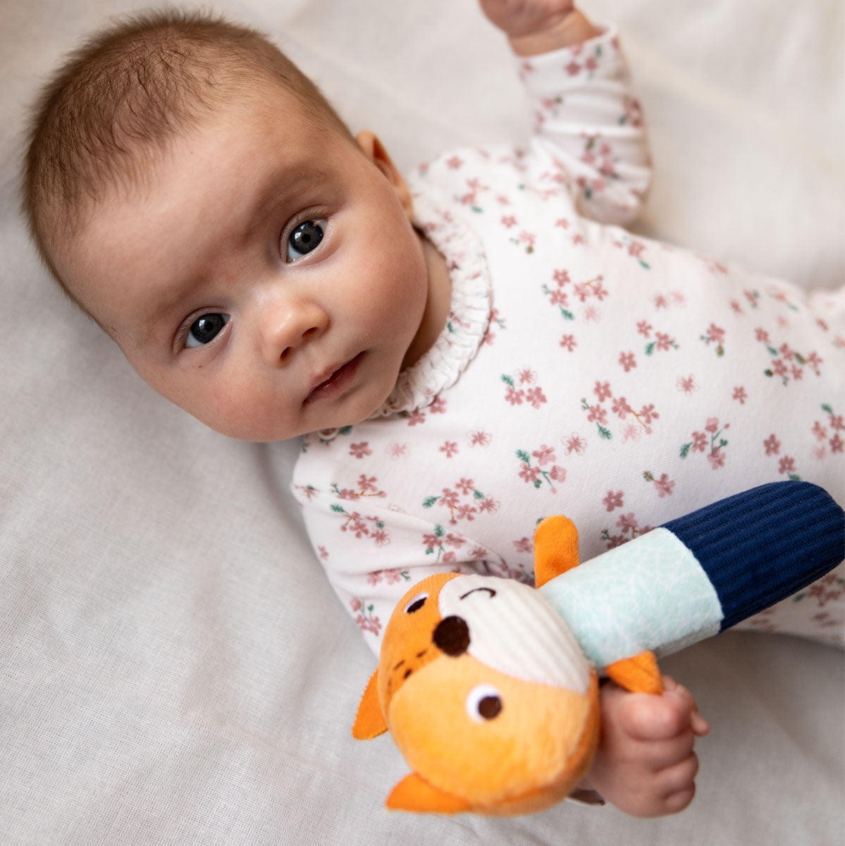 Jucarie chitaitoare plus Vulpita de Luni Babyono 1497 - Camera Bebelusului