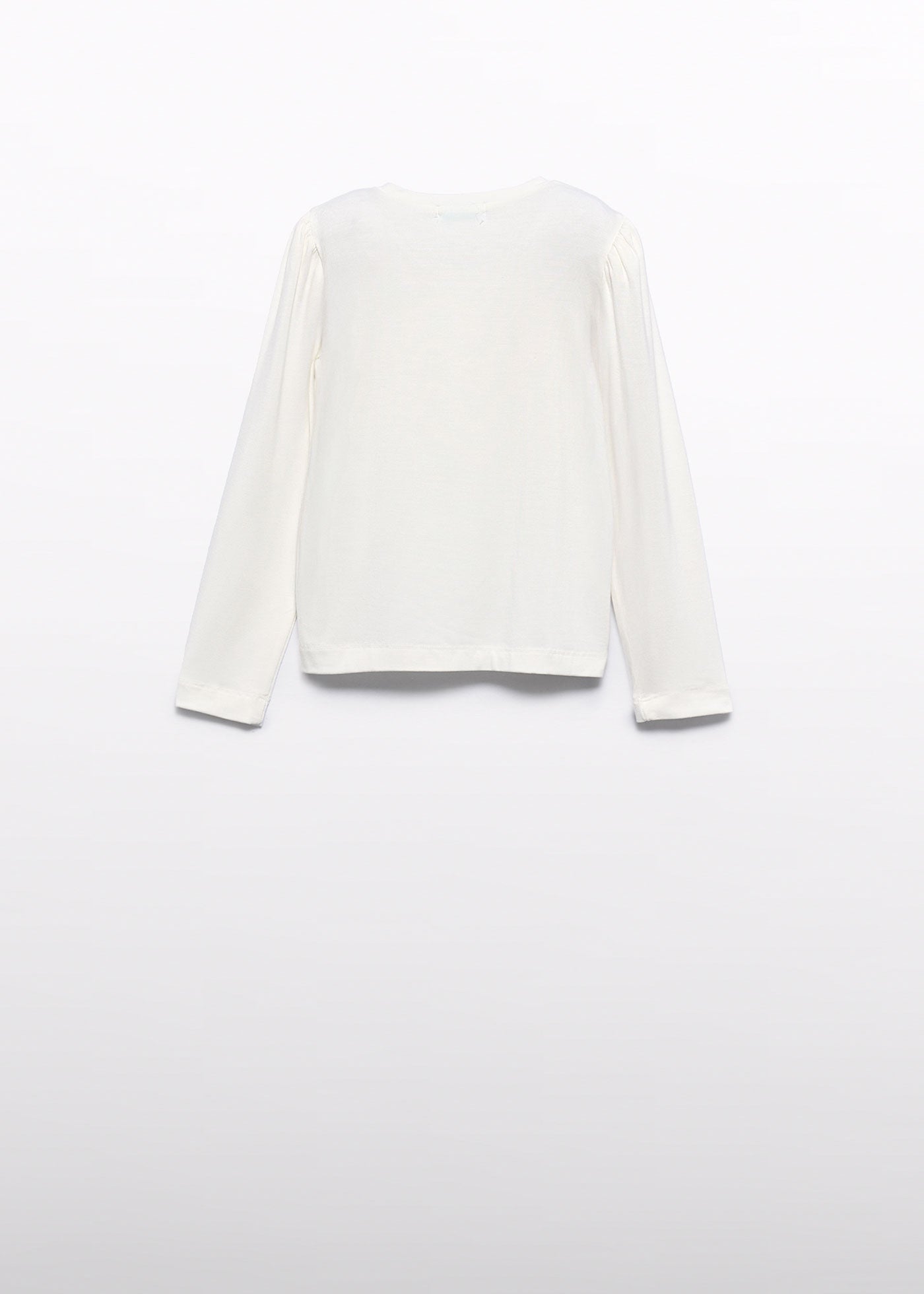 Bluza Fete Crem Cu Maneca Lunga Cu Broderie Funda 5608 Abel & Lula