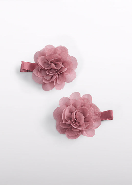 Set 2 Clame De Par Fetite Cu Floare Roz 5967 Abel & Lula