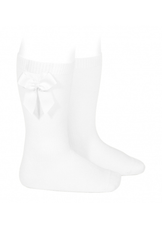 Socks for Girls White Cotton with Bow 2482/2 Condor
